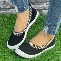 Women's Slip On Flat Shoes Lightweight Comfortable Walking Shoes