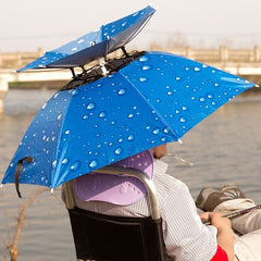 Foldable Fishing Umbrella Hat Anti Rain Sun Protection