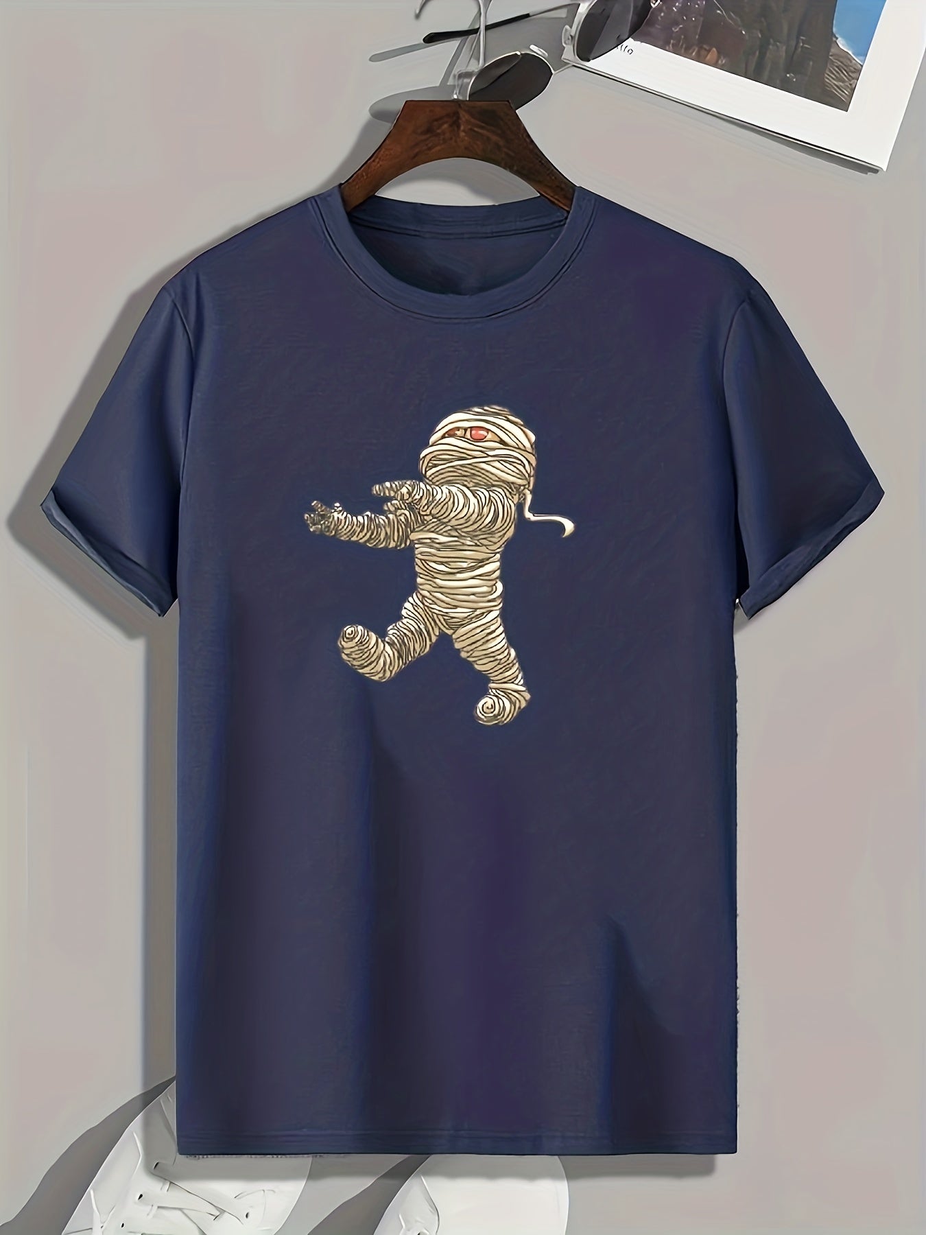 Mummy Print Men's Tee for Halloween