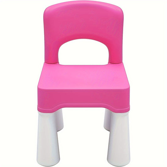 Plastic Square Chair 18.5 Height Seat Indoor/Outdoor Use for Toddlers