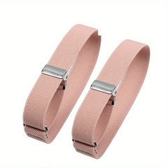 2pcs Adjustable Arm Band Anti Slip Shirt Garter Holders