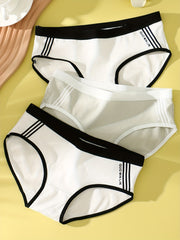 3pcs Girl's Triangle Panties 95 Cotton Underwear