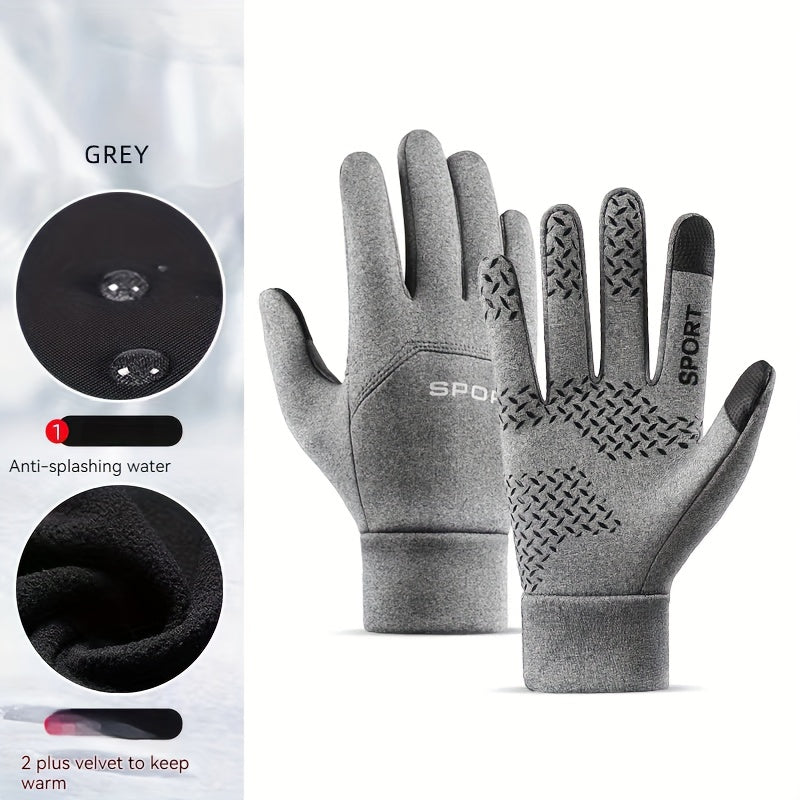 Outdoor Non-slip Touch Screen Warm Gloves for Cycling and Skiing
