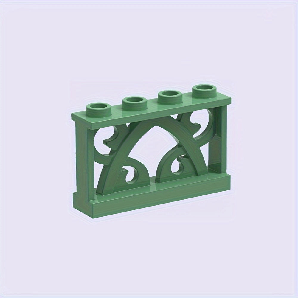 4pcs ABS Plastic Carved Ranch Fences Set for Farm & Garden Scenes
