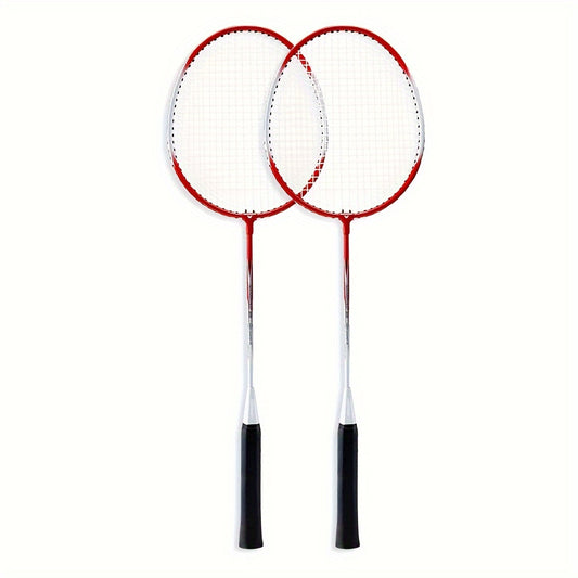 2pcs Aluminum Badminton Racket w/ Bag for Indoor/Outdoor Sports