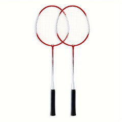 2pcs Aluminum Badminton Racket w/ Bag for Indoor/Outdoor Sports