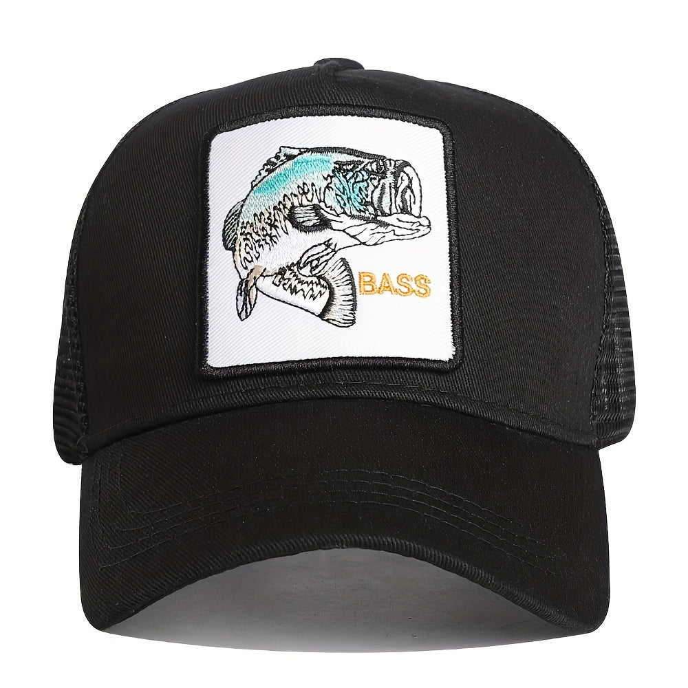 Fishing Hat Baseball Cap Trucker Breathable Grid Fishing Accessories