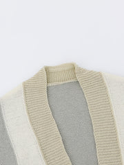 Open Front Knit Cardigan Long Sleeve Sweater