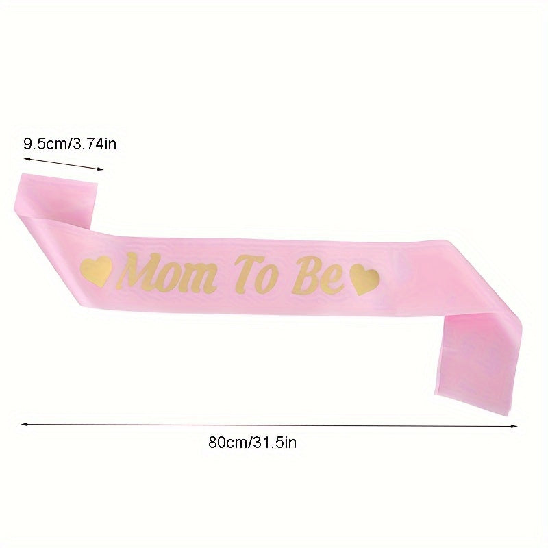 Mom To Be Shoulder Strap Sash Party Favor