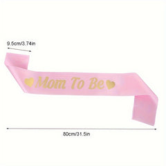 Mom To Be Shoulder Strap Sash Party Favor