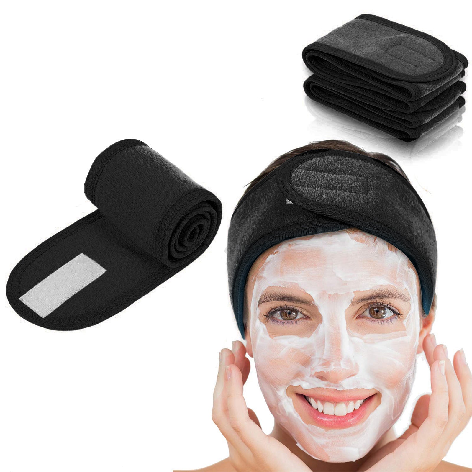 Coral Fleece Hair Band Soft Towel Head Band for Face Washing Shower Sports Yoga