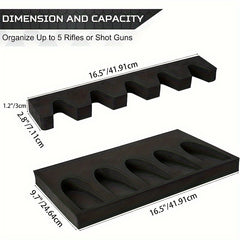 5-Slot Heavy Duty Foam Rack Kit with Magnetic Strip and Hook