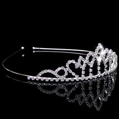 Rhinestone Queen Crown Tiara Wedding Hair Accessory