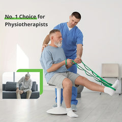Yoga Stretching Strap with 10 Loops and Workout Guide