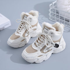 Women's Fleece Lined High Top Sneakers