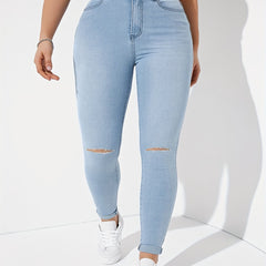 Ripped Skinny Jeans for Women