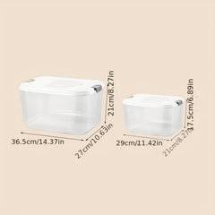 Household Rice Bucket 50kg Capacity Insect & Moisture Proof Sealed Storage Box