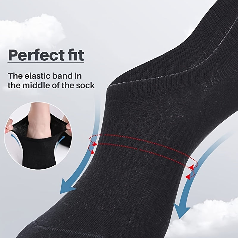 6 Pairs Non-Slip No Show Socks for Men and Women
