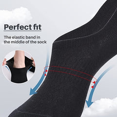 6 Pairs Non-Slip No Show Socks for Men and Women