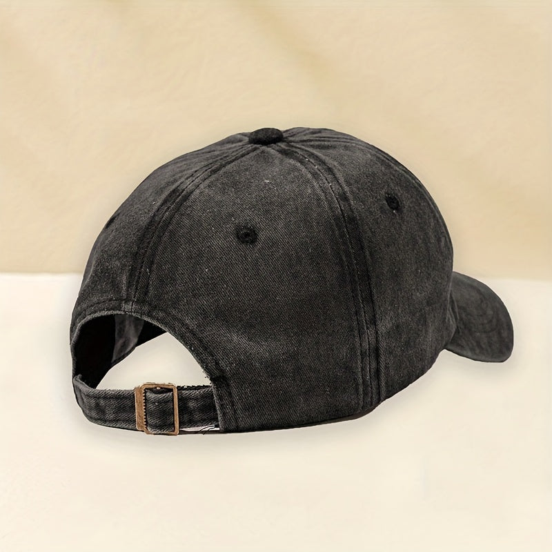 DOG MOM Embroidery Baseball Cap Cartoon Candy Washed Distressed Sun Hat
