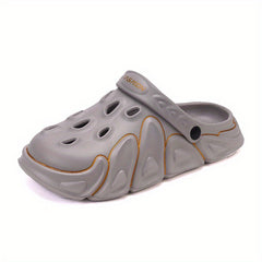 Men's Lightweight Comfy Clogs Hollow Out Non Slip Garden Shoes Summer