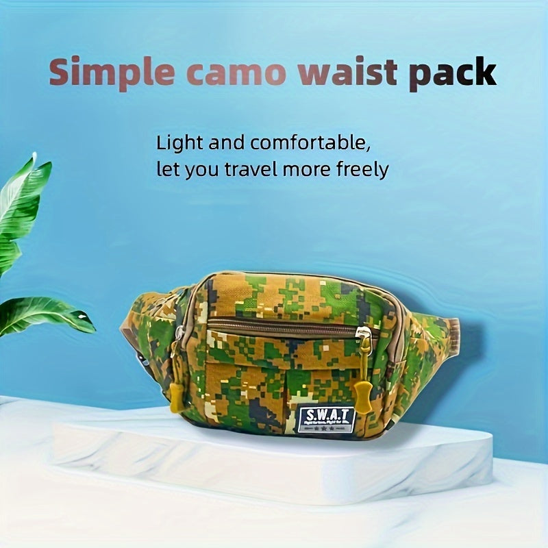 Camouflage Waist Bag Functional Fanny Pack Outdoor Camping Hiking