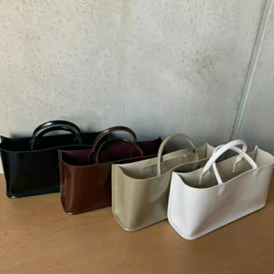 Korean Women Bag PU Autumn Vintage Bucket Shoulder Bags Handbags