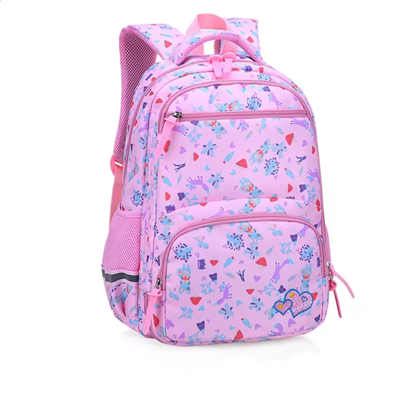 Cartoon Printing Children School Backpack for Girls Orthopedics School Bags