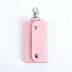 Leather Car Keychain Holder Bag Women Wallet Housekeeper Cover