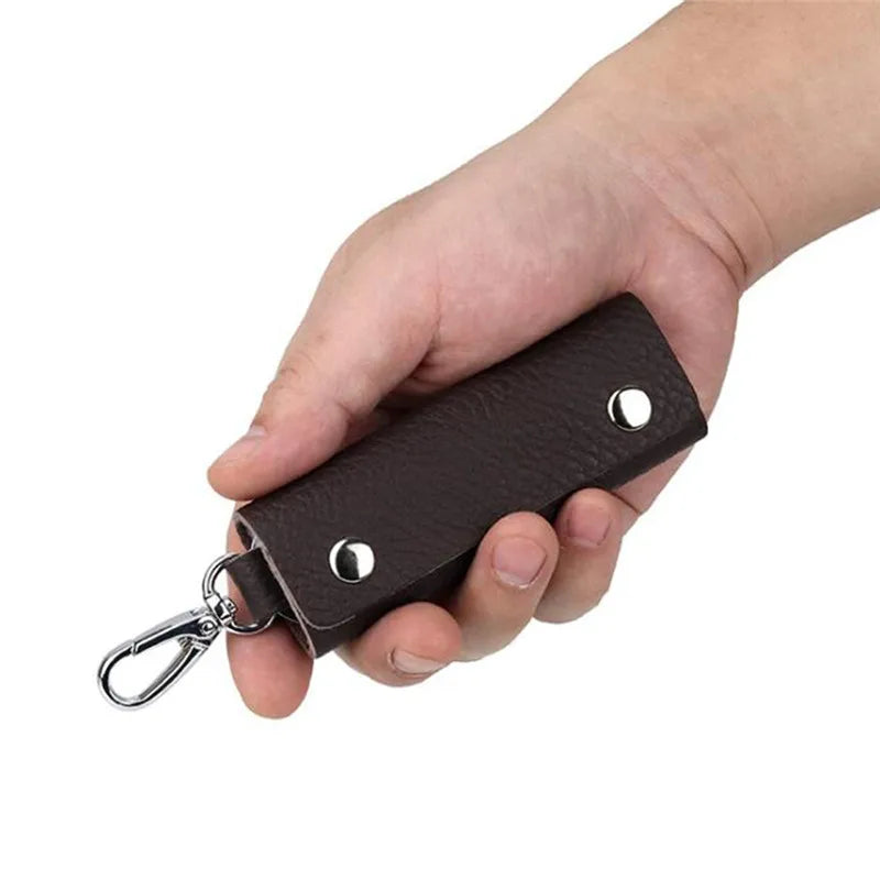 PC Portable Leather Key Holder Bag Case Unisex Wallet Cover