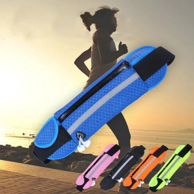 Sports Running Waist Bag Outdoor Fitness Cycling Chest Bag with Earphone Hole
