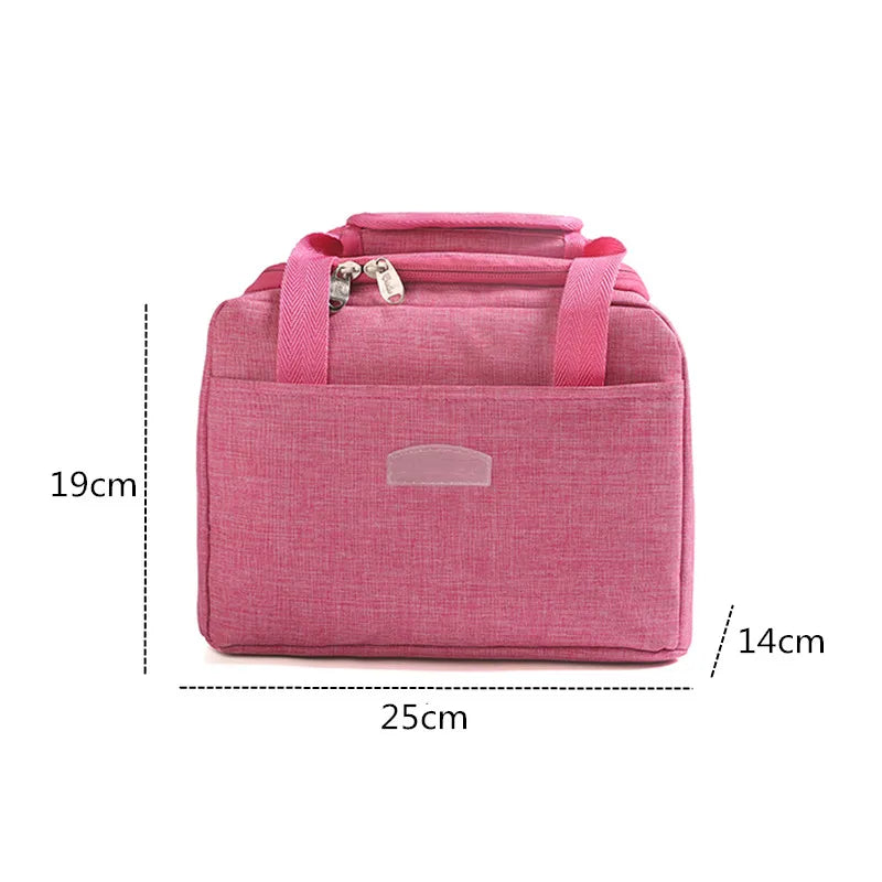 Large Lunch Bag Waterproof Insulated Cooler Women Fresh Bento Food Pouc