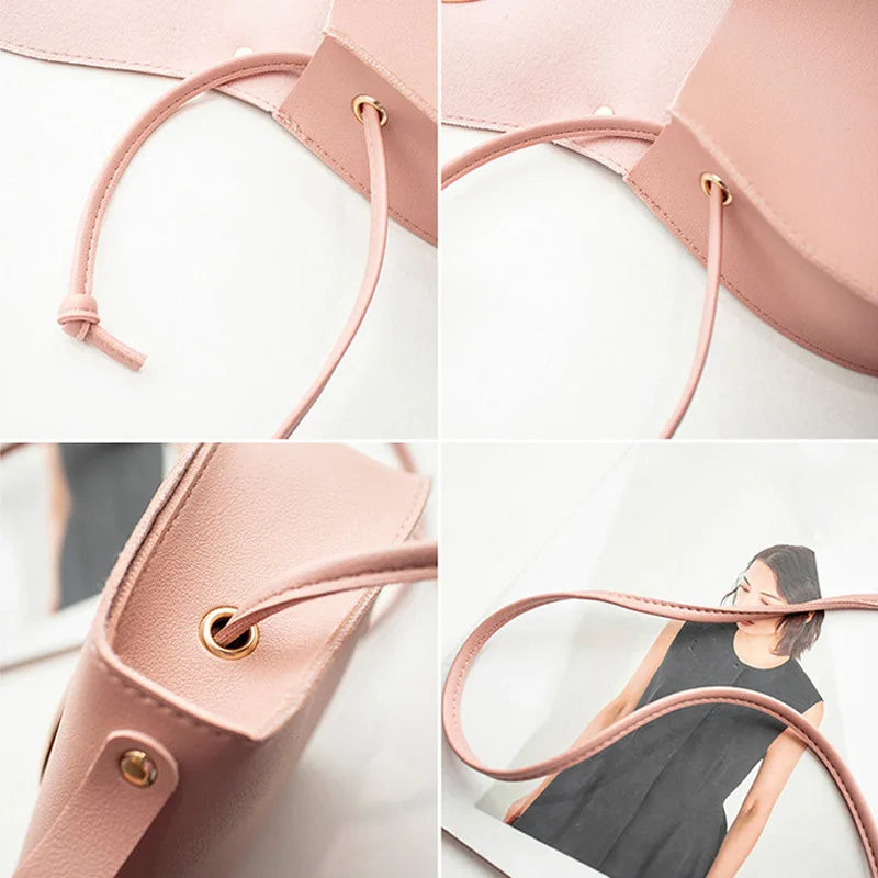Women Shoulder Crossbody Bag PU Leather Durable For Money Sale-WT