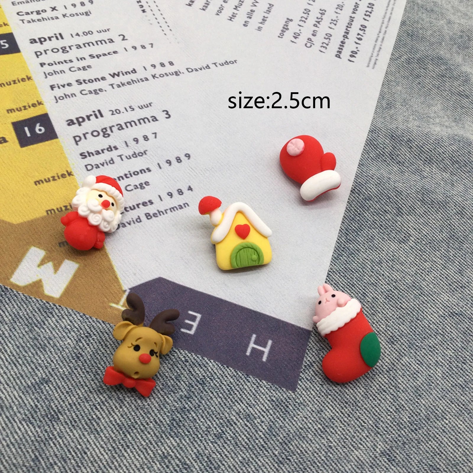 Christmas Cartoon Plastic Pin Brooches - Snowman Santa Claus