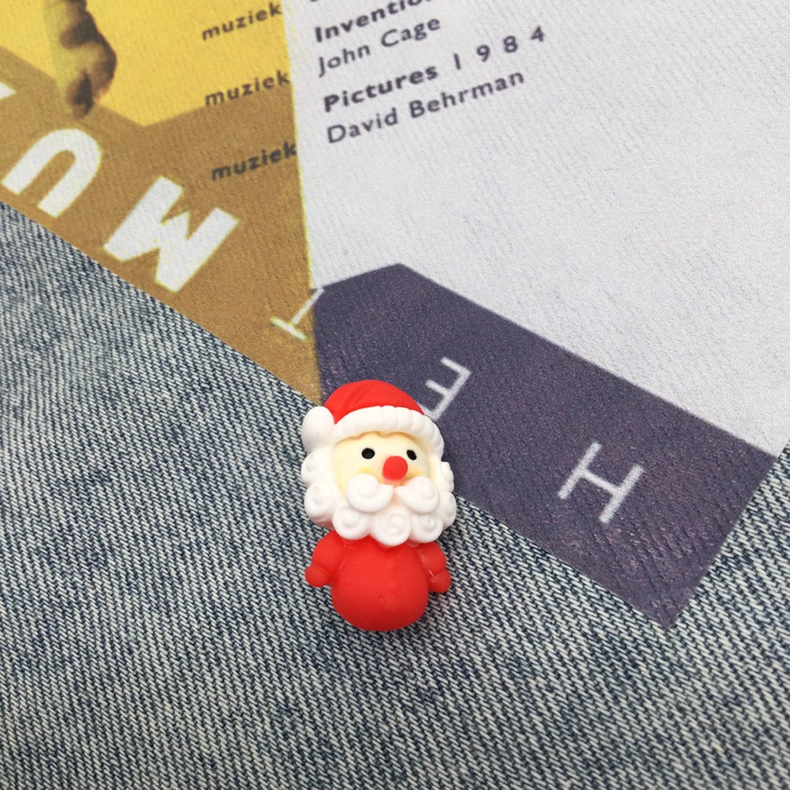Christmas Cartoon Plastic Pin Brooches - Snowman Santa Claus