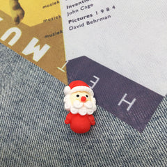 Christmas Cartoon Plastic Pin Brooches - Snowman Santa Claus