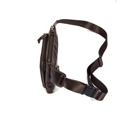 Leather Waist Pack Belt Phone Pouch Travel Waist Pack Male Bag