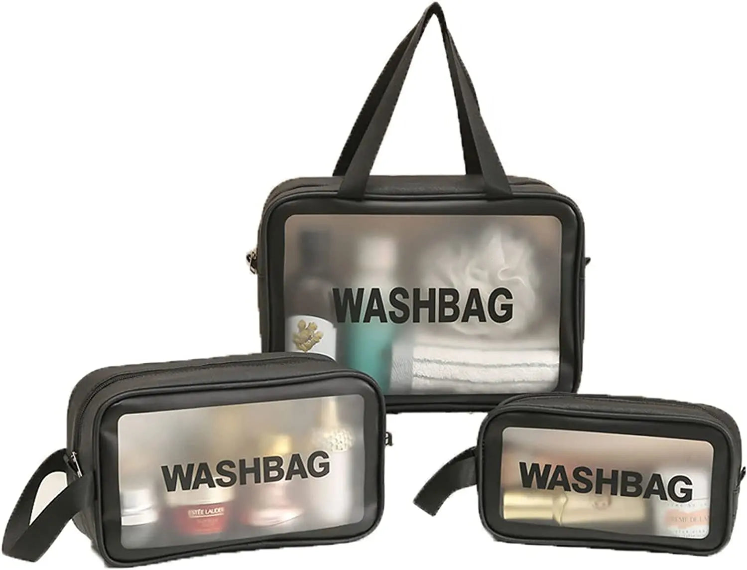 Translucent PVC Wash Bag Waterproof Cosmetic Bags for Women