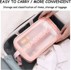 Translucent PVC Wash Bag Waterproof Cosmetic Bags for Women