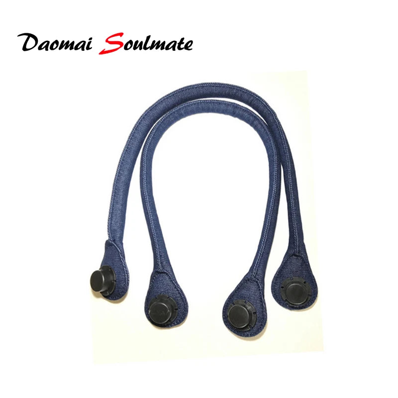 Long Denim Handles for Women's O Bag, Hemp Shoulder Bag Strap