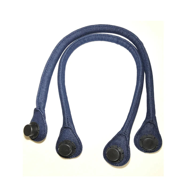 Long Denim Handles for Women's O Bag, Hemp Shoulder Bag Strap