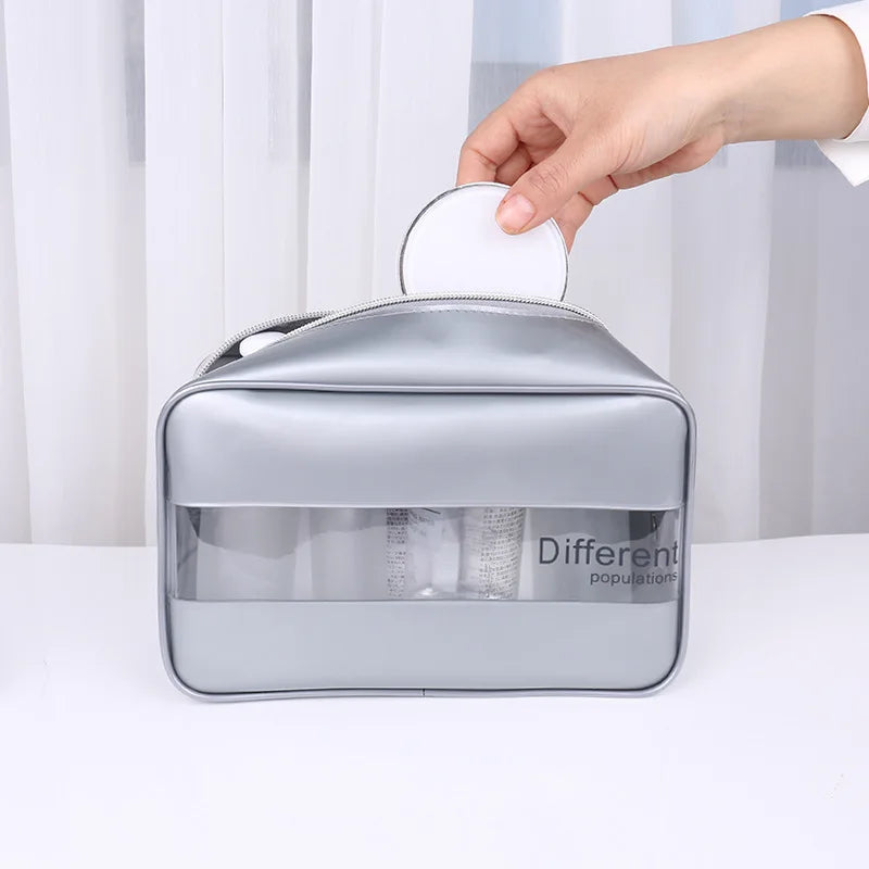 Women Clear Cosmetic Bags Beauty Case Make Up Bag Large Travel Makeup Organizer