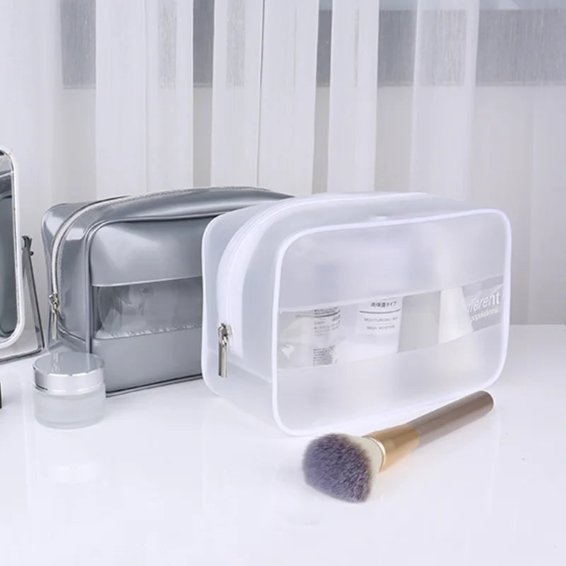 Women Clear Cosmetic Bags Beauty Case Make Up Bag Large Travel Makeup Organizer