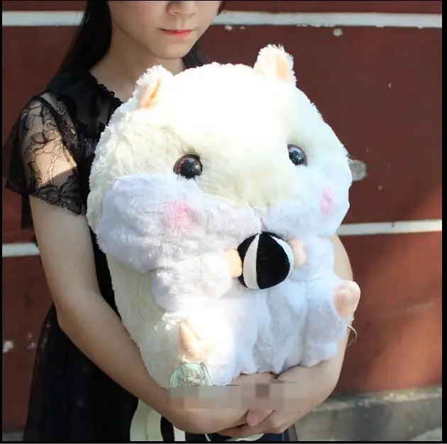 3D Hamster Mouse Plush Backpack Stuffed Rabbit Kids Toy Girls Schoolbag