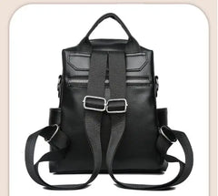 PU Shoulder Bag Multi-purpose Casual Ladies Backpack Travel Bag For Girls