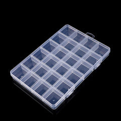 Adjustable Plastic Jewelry Box - Beads Earrings Organizer