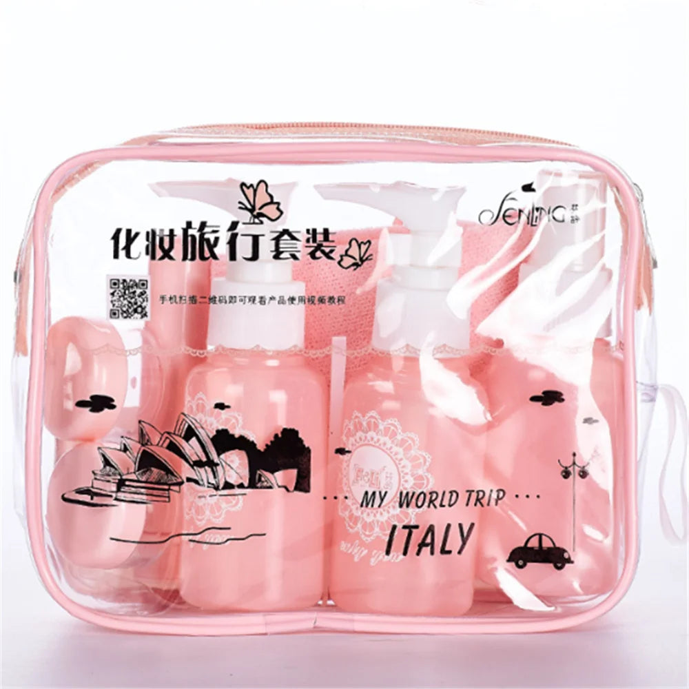10 Pc/Set Mini Makeup Cosmetic Cream Bottles Empty Travel Containers