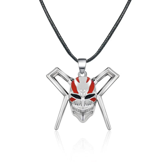 10 Pcs Anime BLEACH Metal Keychains Kurosaki Ichigo Backpack Pendant Mask Gift