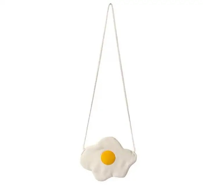 10 pcs Tote Canvas Shoulder Bag Fried Eggs Handbag