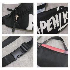 Fanny Pack Hip-Hop Belt Bag Harajuku Shoulder Sling Chest Pocket Waist Bag
